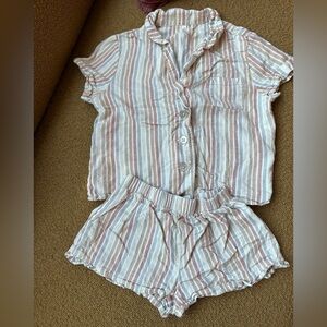 Rylee + Cru kids matching pajama set size 4/5
